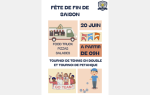 Fête de fin de saison - samedi 20 juin à partir de 9h