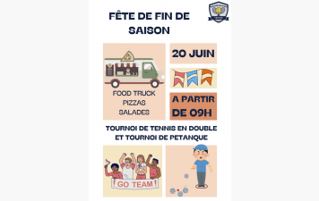 Fête de fin de saison - samedi 20 juin à partir de 9h